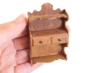 Vintage 1:12 Miniature Dollhouse Wall Shelf, Wall Rack or Display Shelf