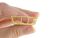 Vintage 1:12 Miniature Dollhouse Yellow Dish Rack