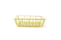 Vintage 1:12 Miniature Dollhouse Yellow Dish Rack