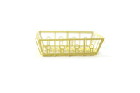 Vintage 1:12 Miniature Dollhouse Yellow Dish Rack