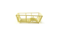 Vintage 1:12 Miniature Dollhouse Yellow Dish Rack