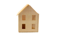 Vintage 1:12 Miniature Dollhouse Wooden Toy Dollhouse Kit with Windows