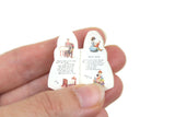 Artisan-Made Vintage 1:12 Miniature Dollhouse Dolly Dear Book with Story & Pictures