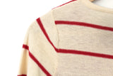 Anthropologie Red Striped "Double Spaced Pullover" by Sparrow, Size S, Originally $88