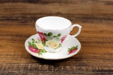 Vintage Duchess Pink & Yellow Rose Teacup & Saucer Set