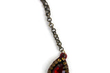 Anthropologie Rare "Epitome Pendant Necklace" in Red