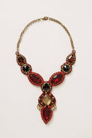 Anthropologie Rare "Epitome Pendant Necklace" in Red