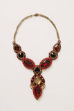 Anthropologie Rare "Epitome Pendant Necklace" in Red