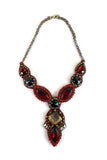 Anthropologie Rare "Epitome Pendant Necklace" in Red