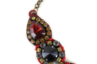 Anthropologie Rare "Epitome Pendant Necklace" in Red