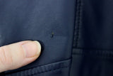 New New York & Company Navy Blue Vegan Leather Moto Jacket, Size S