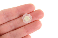 Vintage 1:12 Miniature Dollhouse Frosted Flower-Shaped Soap Dish with Soap