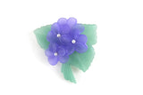 Vintage Purple Violet Flower Brooch