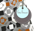New Anthropologie Silver Metallic "Geo Jacquard Skirt" by Eva Franco, Size 8, Originally $168