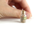 Vintage 1:12 Miniature Dollhouse Glass Paprika Spice Jar