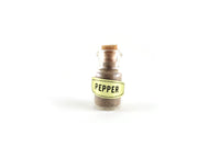 Vintage 1:12 Miniature Dollhouse Glass Pepper Spice Jar