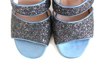 New Anthropologie Navy Blue "Glittering Heels", Size 40 EU / 9 US, Originally $158