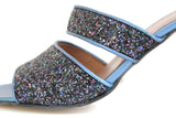 New Anthropologie Navy Blue "Glittering Heels", Size 40 EU / 9 US, Originally $158