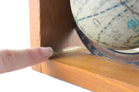 Vintage Wooden Globe Bookend