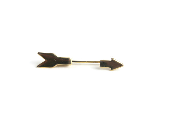 Vintage Gold Arrow Stick Pin Brooch Tie Pin