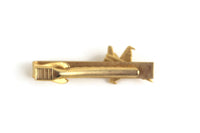 Vintage Gold Fighter Jet Airplane Tie Clip