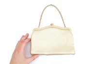 Vintage Gold Glitter Lame Evening Bag Purse