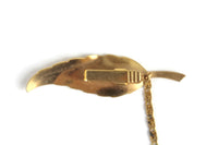 Vintage Gold Leaf-Shaped Sweater Clips