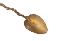 Vintage Bronze Gold Leaf-Shaped & Scroll Design Teaspoon