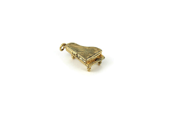 Vintage Gold Grand Piano Locket Charm or Pendant