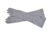 Vintage Gray Ladies' Elbow-Length Formal Dress Gloves