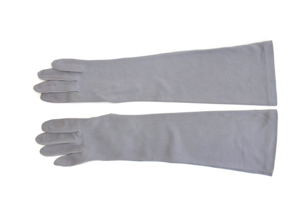 grey dress gloves Mens Light Grey Formal Gloves Nylon Stretch Fabric One Size