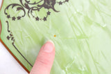 Vintage Green Celluloid Art Deco-Style Hand Mirror
