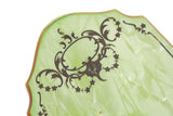 Vintage Green Celluloid Art Deco-Style Hand Mirror