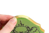 Vintage Green Celluloid Art Deco-Style Hand Mirror