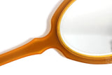 Vintage Green Celluloid Art Deco-Style Hand Mirror