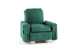 Vintage 1:12 Miniature Dollhouse Green Armchair