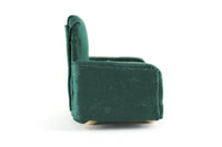 Vintage 1:12 Miniature Dollhouse Green Armchair