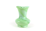 Vintage Green Slag Glass Vase or Creamer