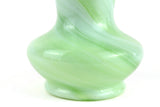 Vintage Green Slag Glass Vase or Creamer