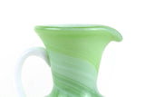 Vintage Green Slag Glass Vase or Creamer