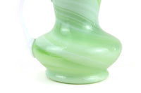 Vintage Green Slag Glass Vase or Creamer