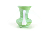 Vintage Green Slag Glass Vase or Creamer