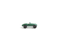 Vintage 1:12 Miniature Dollhouse Green Metal Toy Race Car