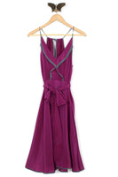 Anthropologie "Gull Wing Dress" by Girls From Savoy in Plum, Size 4, Originally $168