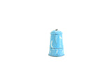 Vintage Half Scale 1:24 Miniature Dollhouse Blue & White Enamel Coffee Pot Tea Kettle