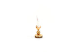 Vintage Half Scale 1:24 Miniature Dollhouse Gold & White Candlestick