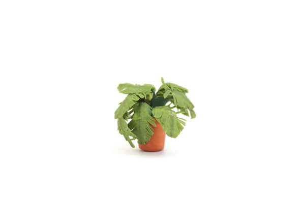 miniature potted plants in 1/24th scale Vintage Half Scale 1:24 Miniature Dollhouse Potted Houseplant