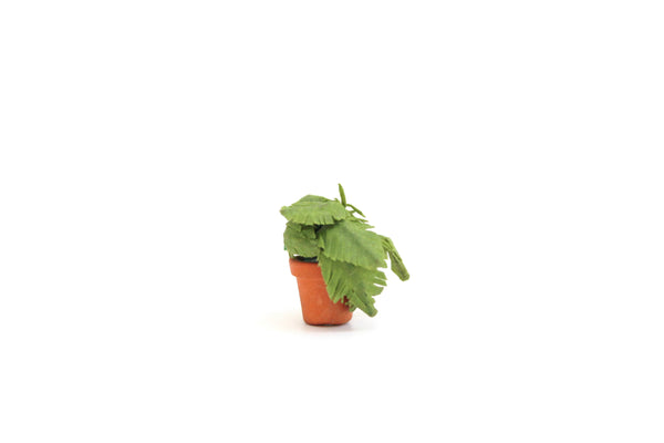 miniature potted plants in 1/24th scale Vintage Half Scale 1:24 Miniature Dollhouse Potted Houseplant – The Mustard Dandelion