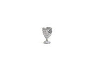 Vintage Half Scale 1:24 Miniature Dollhouse Silver Carved Vase