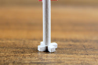 Vintage Half Scale White & Pink 1:24 Miniature Dollhouse Coat Rack